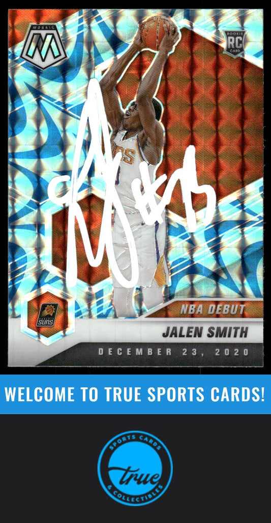 2020-21 Panini Mosaic #275 Jalen Smith Mosaic Reactive Blue AUTO