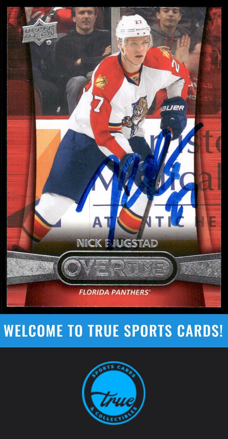 2013-14 Upper Deck Overtime #33 Nick Bjugstad AUTOGRAPH