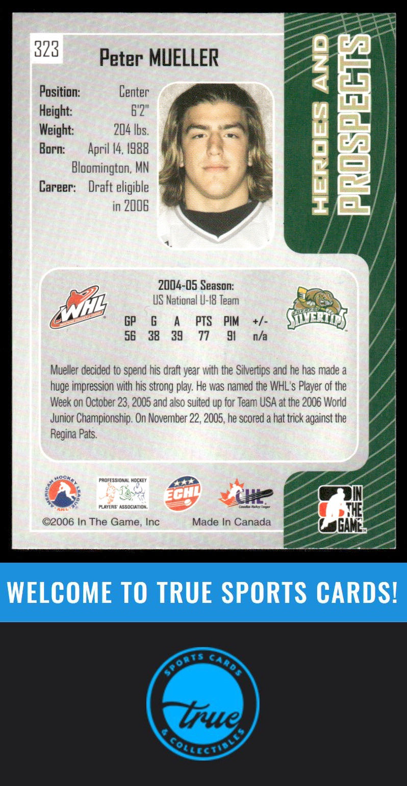 2005-06 In The Game Heroes and Prospects #323 Peter Mueller AUTOGRAPH