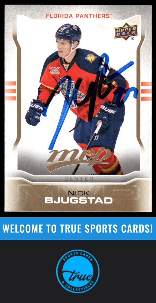 2014-15 Upper Deck MVP #18 Nick Bjugstad AUTOGRAPH
