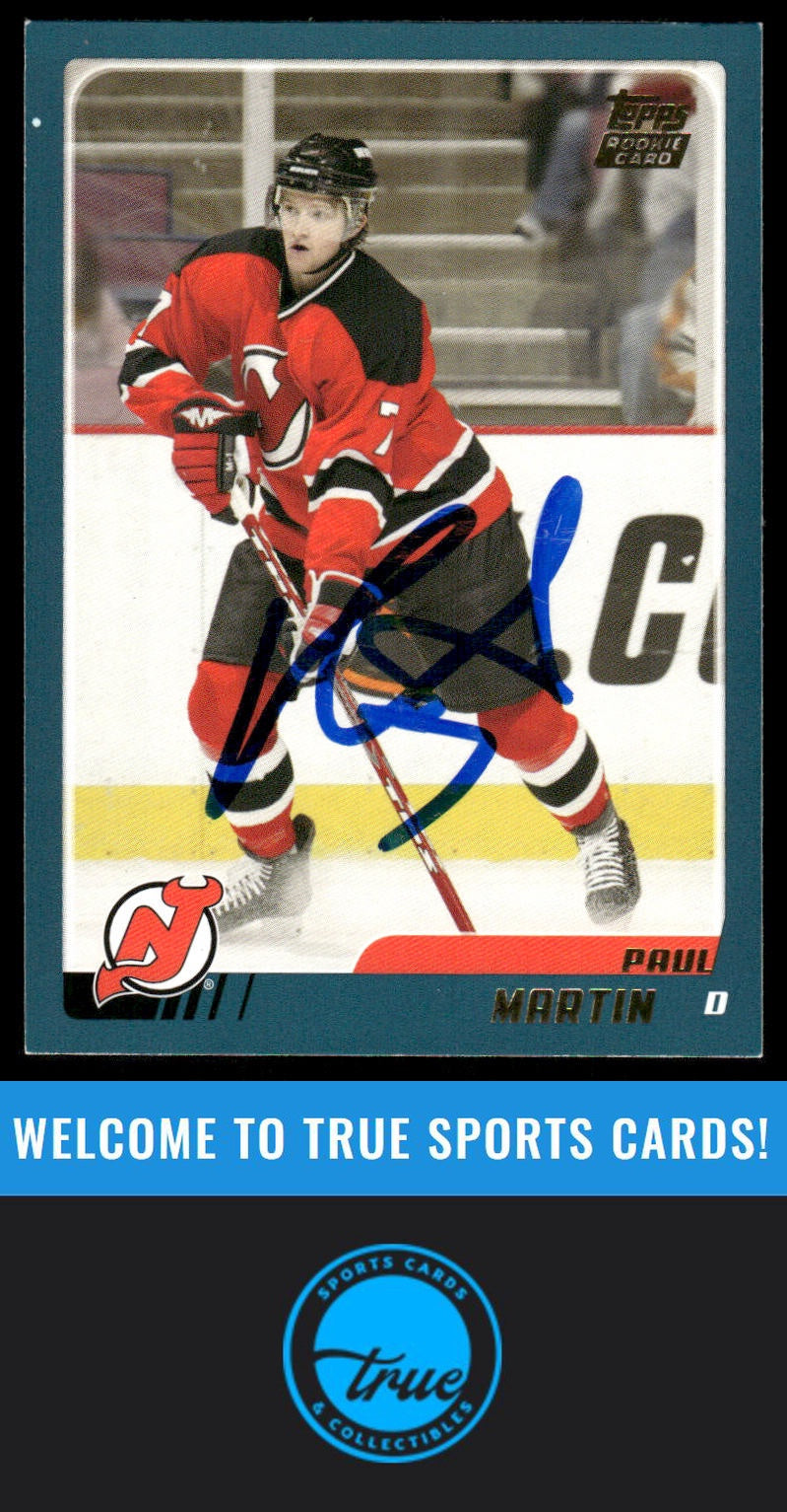 2003-04 Topps Traded & Rookies #TT122 Paul Martin AUTOGRAPH