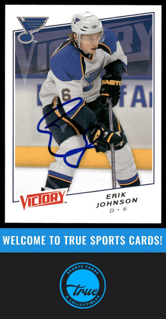 2008-09 Upper Deck Victory #29 Erik Johnson AUTOGRAPH