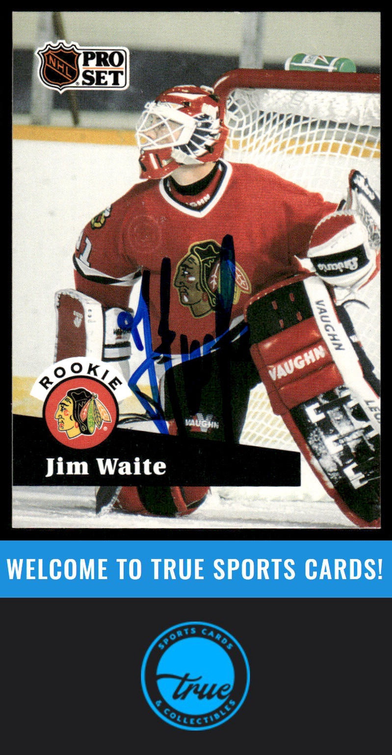 1991-92 Pro Set #530 Jimmy Waite AUTOGRAPH
