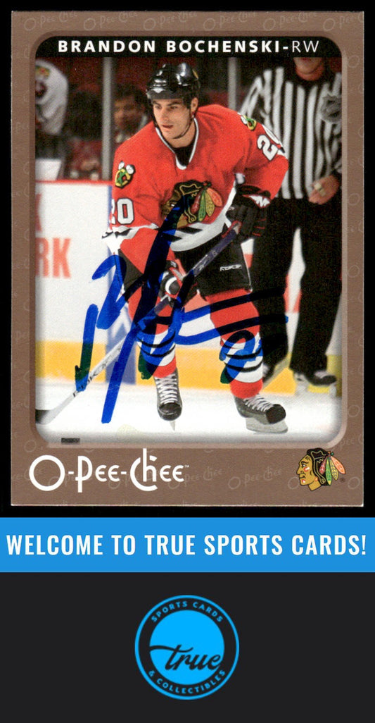 2006-07 O-Pee-Chee #115 Brandon Bochenski AUTOGRAPH