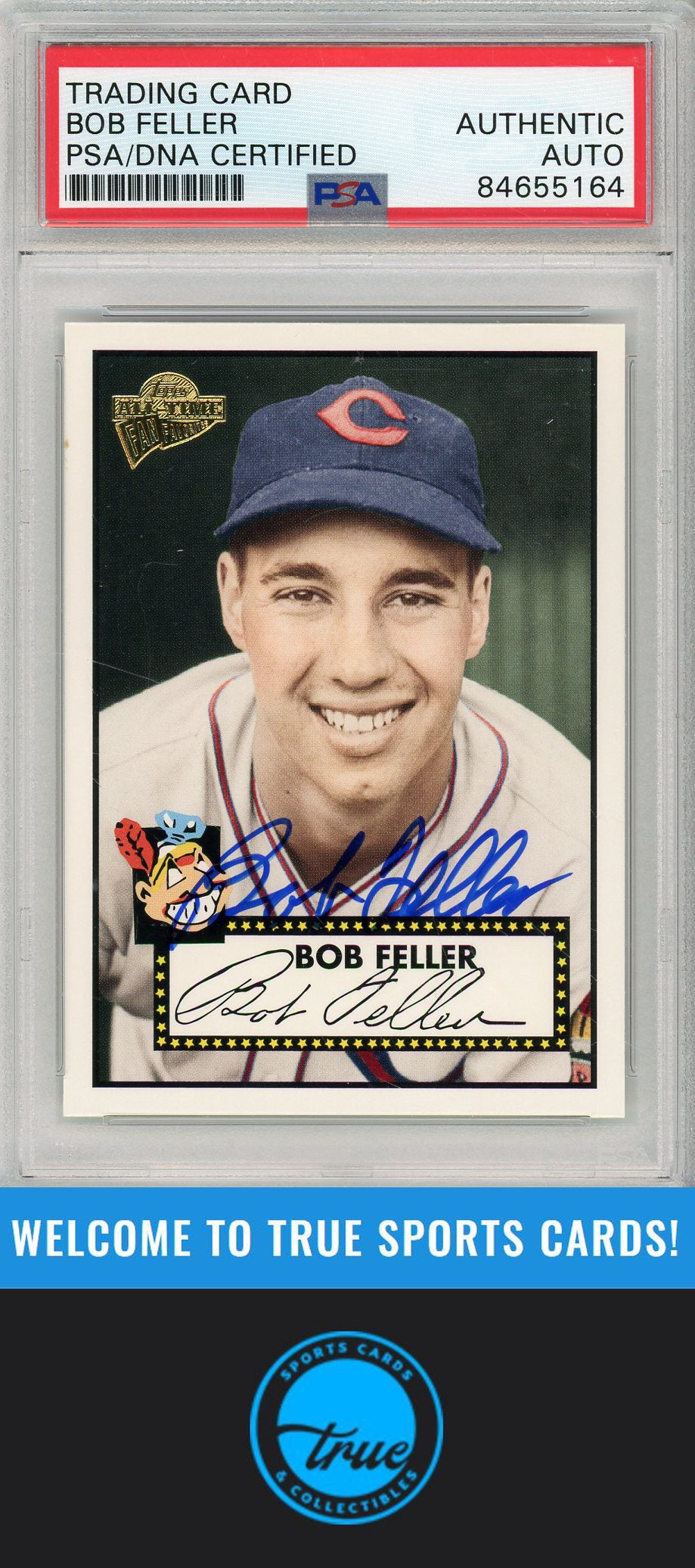 2005 Topps All-Time Fan Favorites #88 Bob Feller PSA/DNA AUTOGRAPH