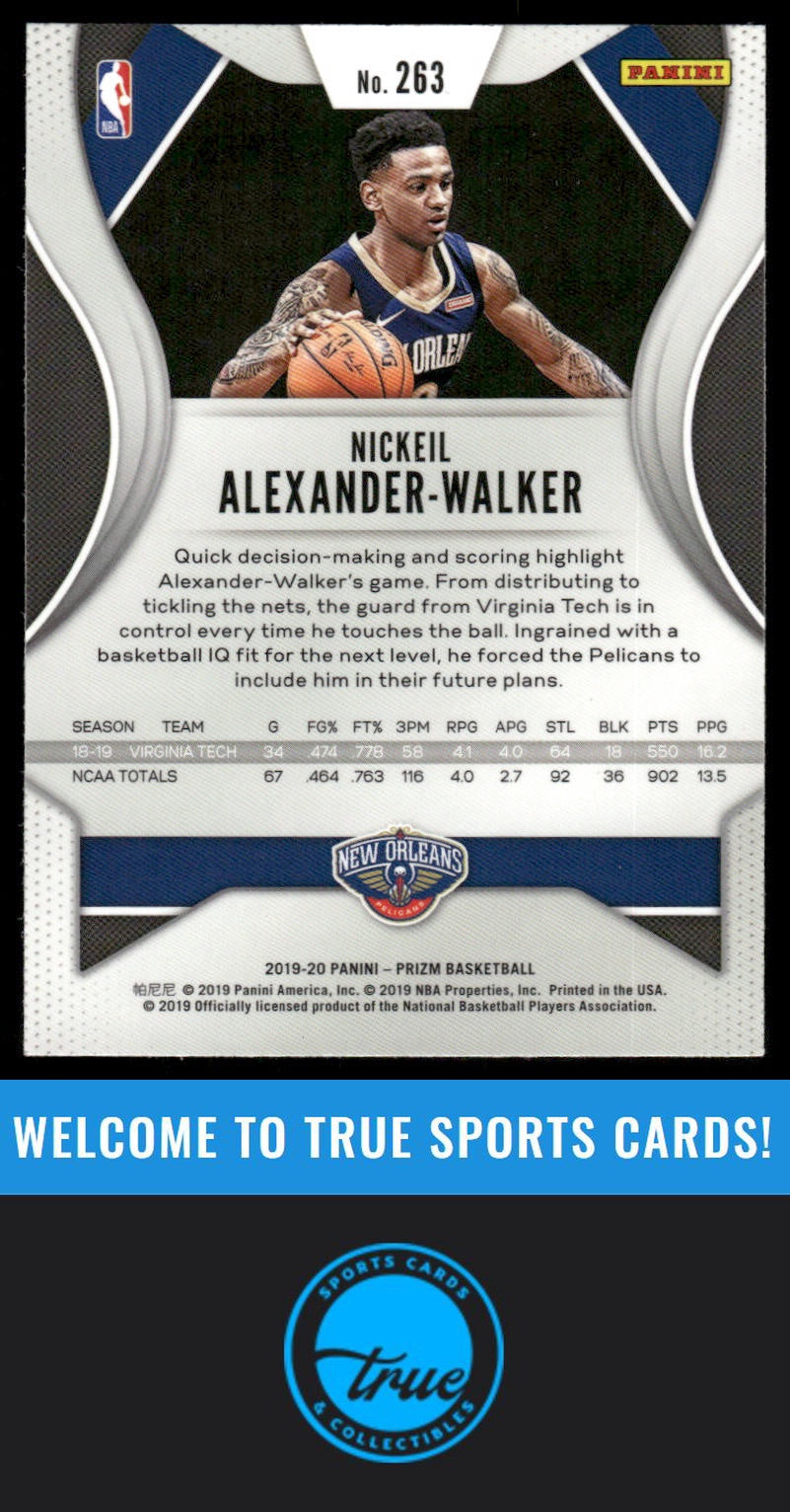 2019-20 Panini Prizm #263 Nickeil Alexander-Walker AUTOGRAPH