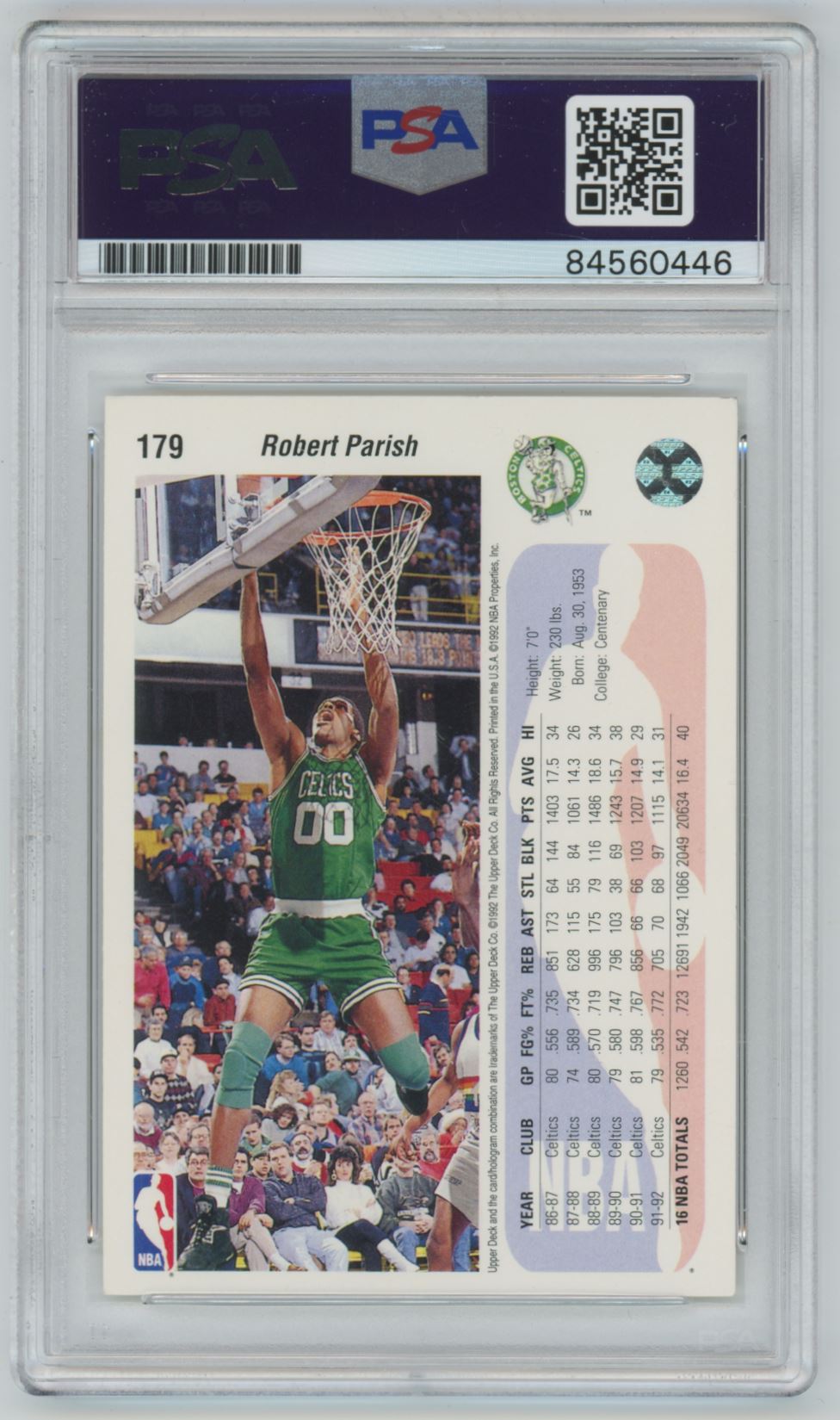 1992 Upper Deck Robert Parish Auto - PSA/DNA Authentic