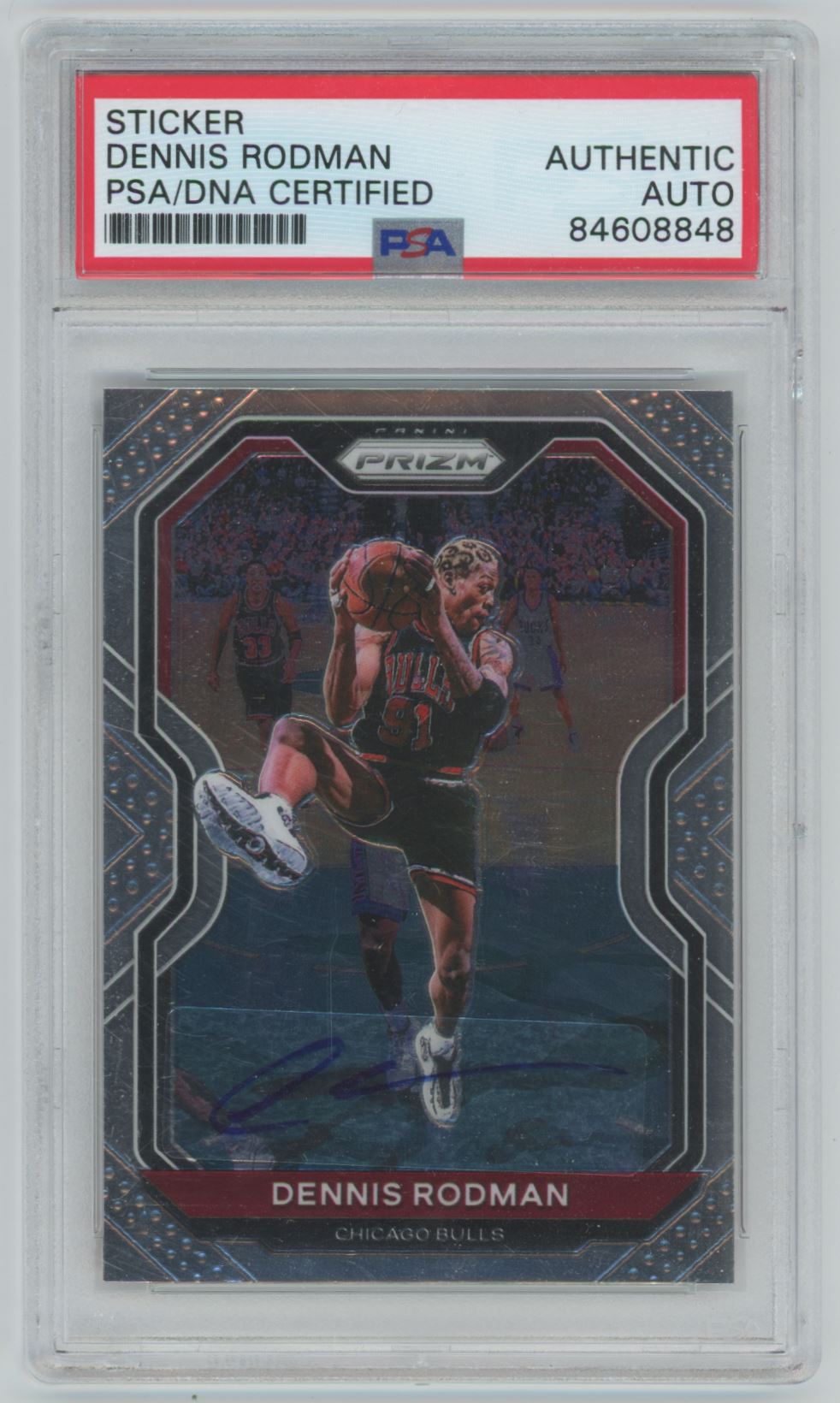 2020 Panini Prizm Dennis Rodman Auto - PSA/DNA