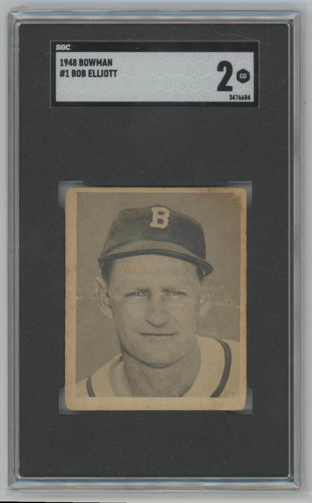 1948 Bowman Bob Elliott #1 - SGC 2