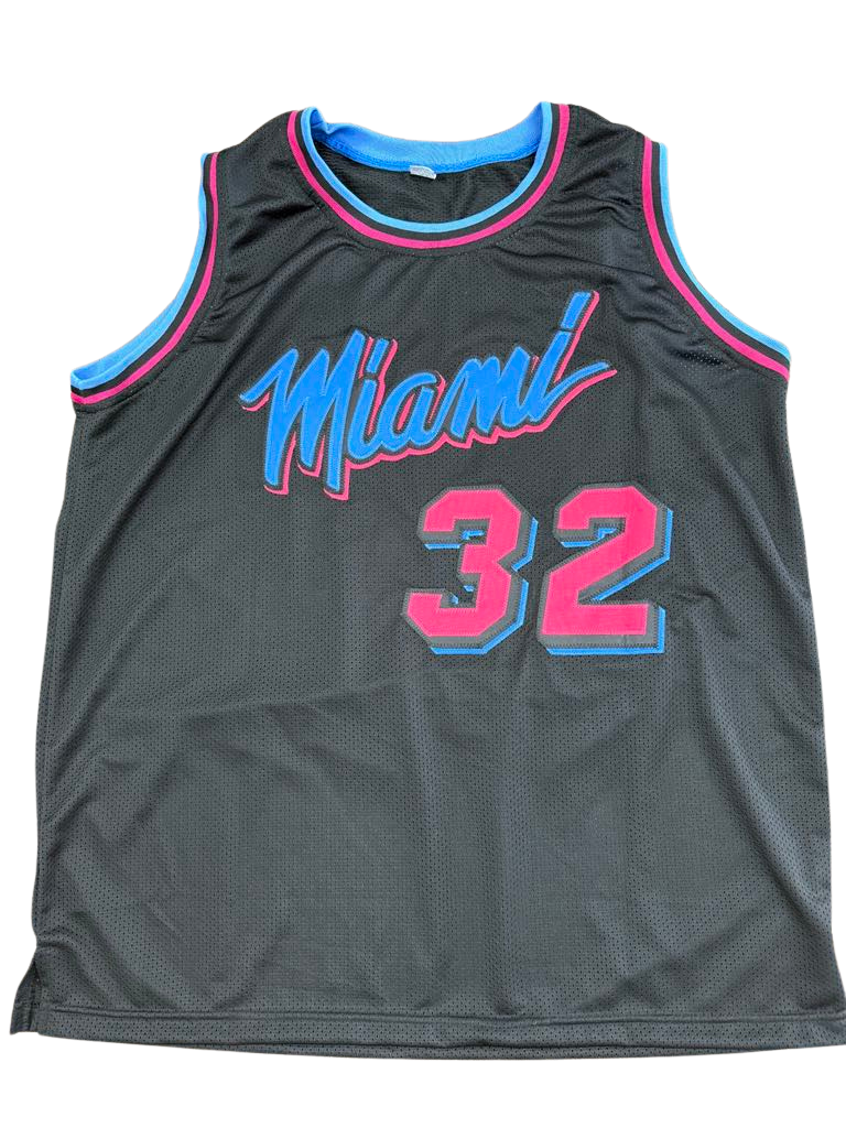 SHAQUILLE O'NEAL AUTOGRAPHED CUSTOM MIAMI JERSEY (PSA/DNA)