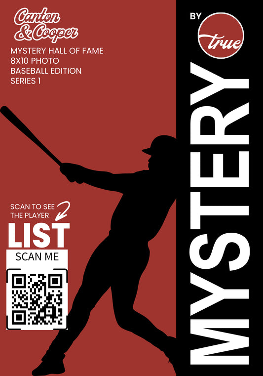 MYSTERY BASEBALL HALL OF FAMER 8X10 PHOTO - CANTON & COOPER SERIES