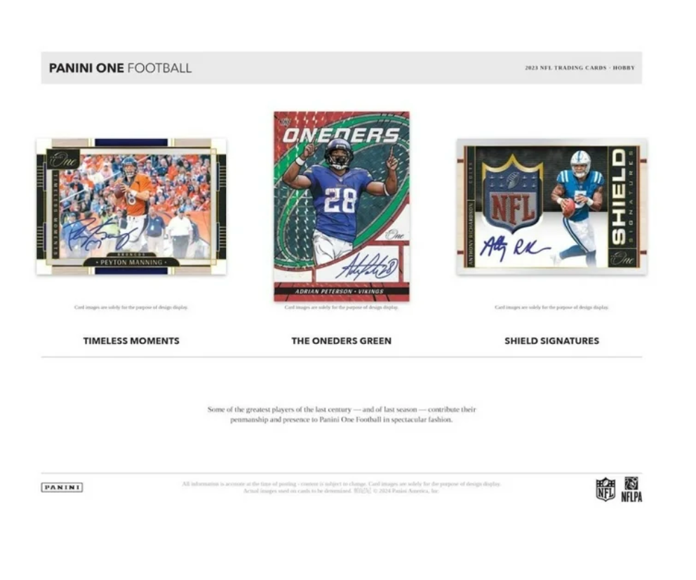 2023 PANINI ONE FOOTBALL HOBBY BOX