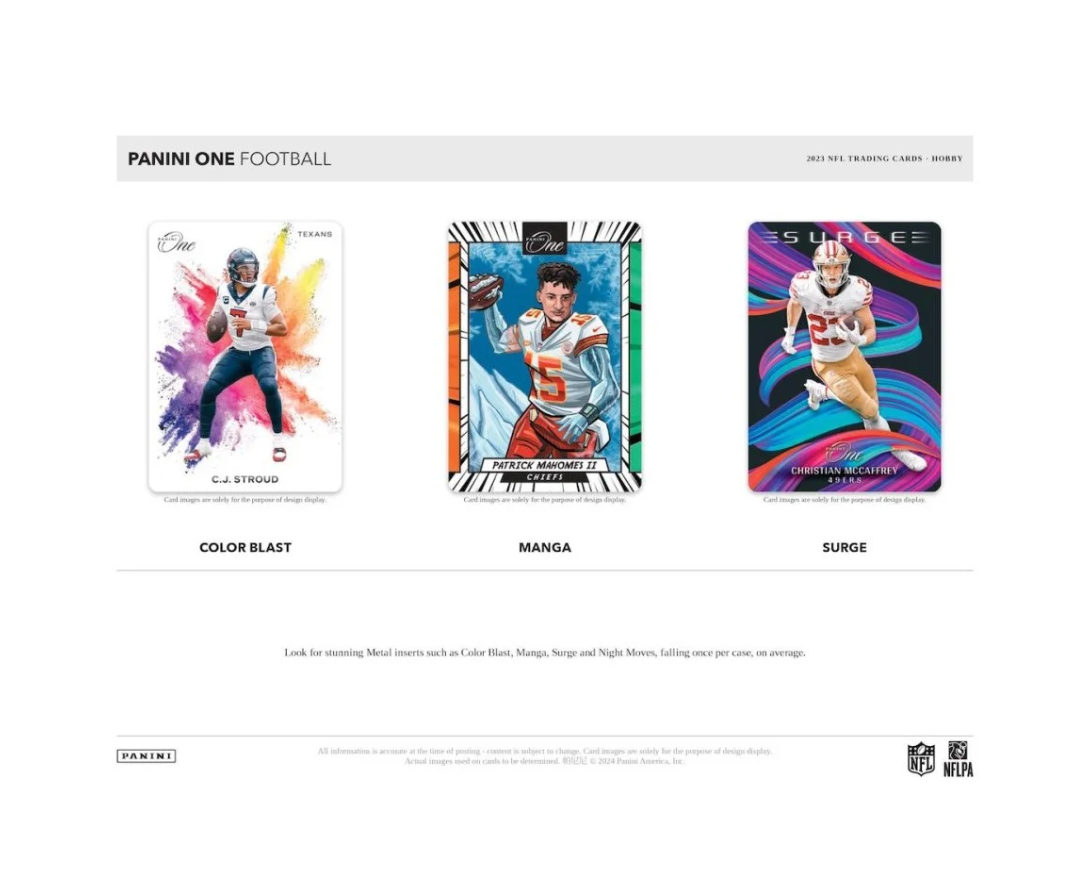 2023 PANINI ONE FOOTBALL HOBBY BOX