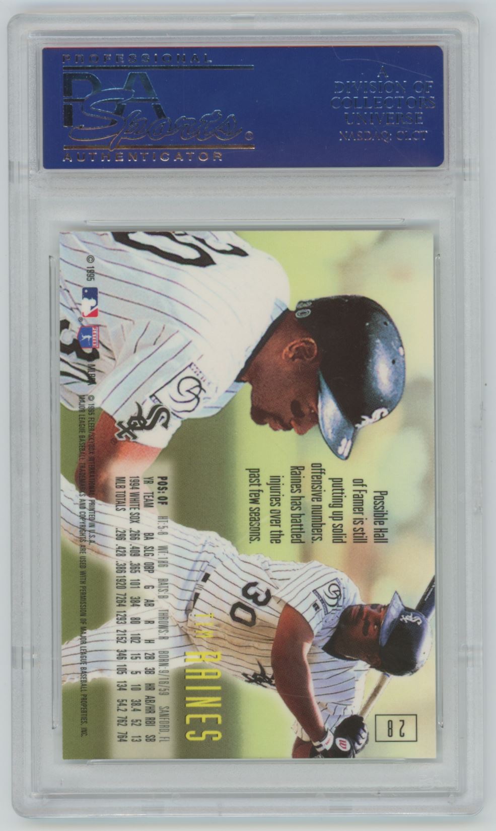 1995 Emotion Tim Raines #28 - PSA 10