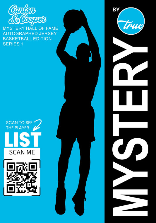 MYSTERY BASKETBALL HALL OF FAMER AUTOGRAPHED JERSEY - CANTON & COOPER SERIES