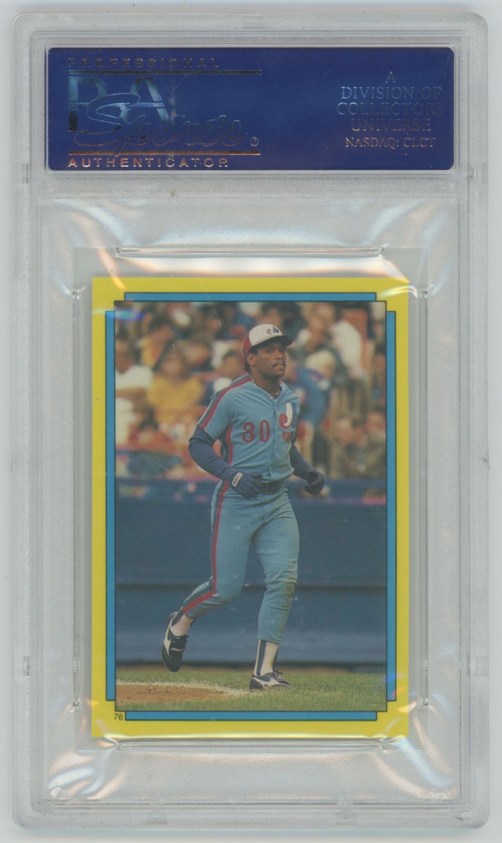 1988 O-Pee-Chee Stickers Eric Davis / Tim Raines #14 - PSA 10