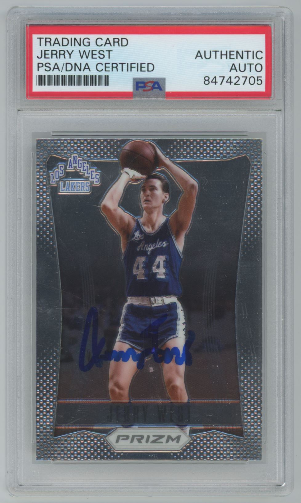 2012 Panini Prizm Jerry West #172 Auto - PSA/DNA