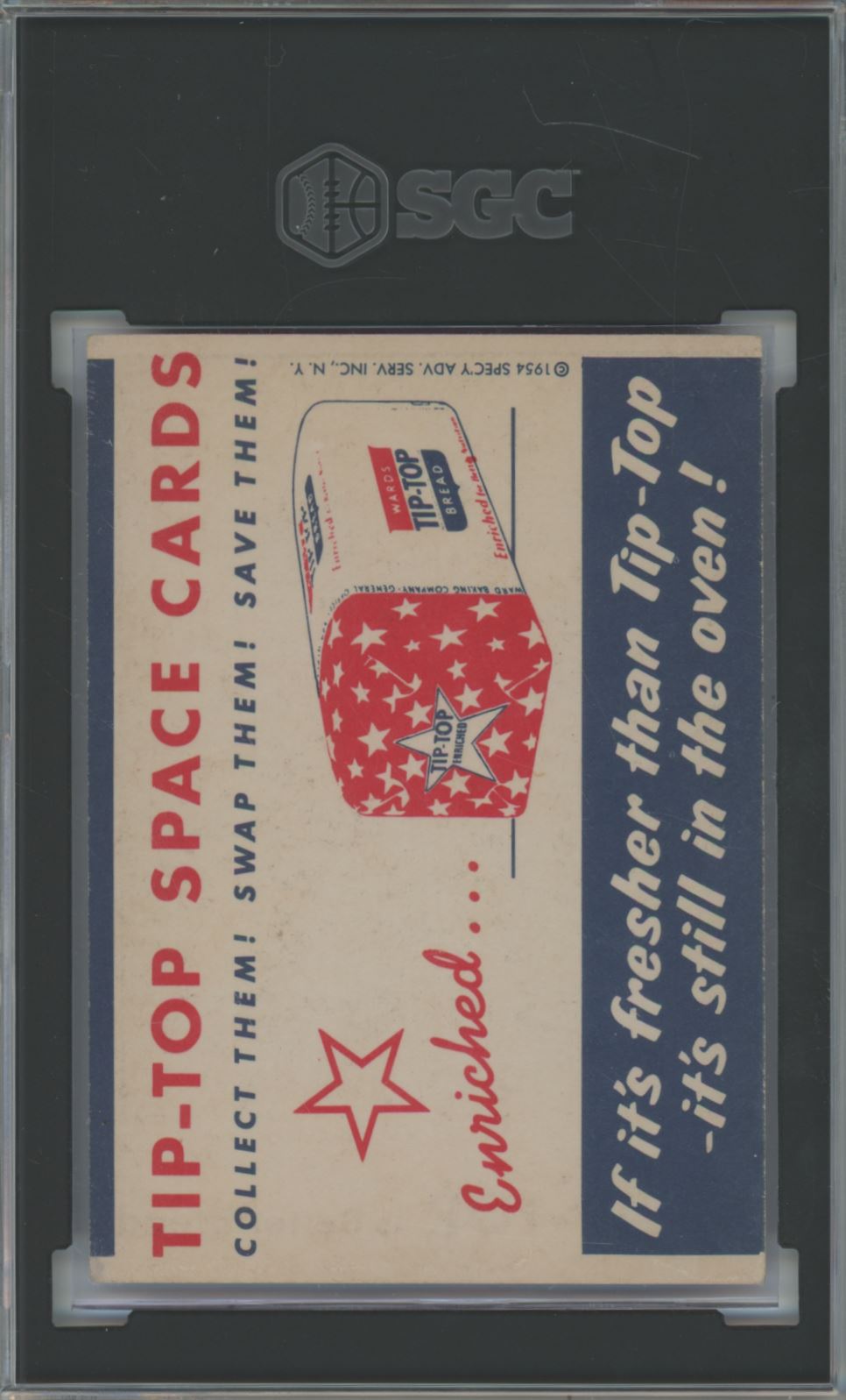 1954 Tip Top Bread Universal Police Observation Space Cards - SGC 6