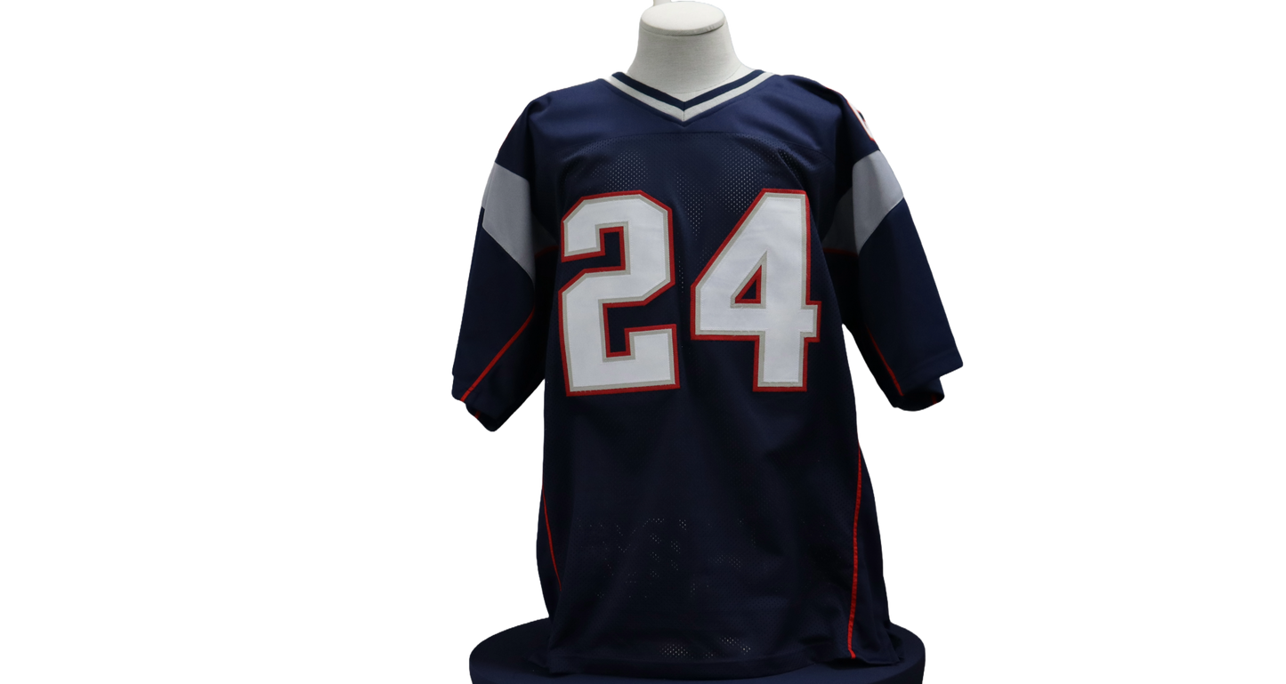 TY LAW CUSTOM AUTOGRAPHED BLUE JERSEY (BECKETT)