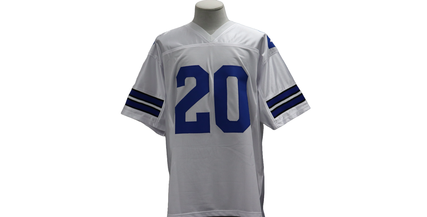 MEL RENFRO CUSTOM AUTOGRAPHED WHITE JERSEY (JSA)