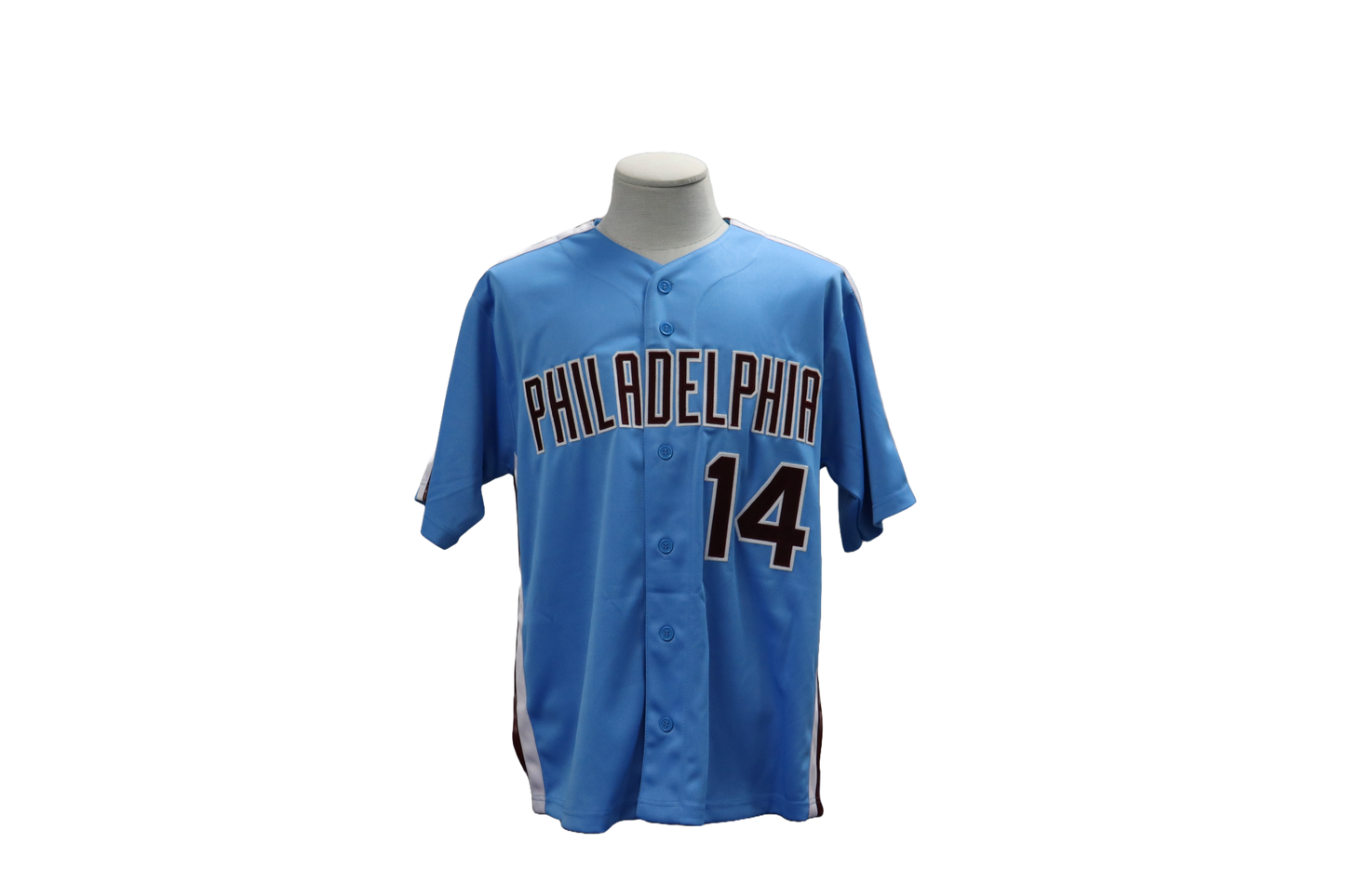 PETE ROSE CUSTOM AUTOGRAPHED BLUE JERSEY (JSA)