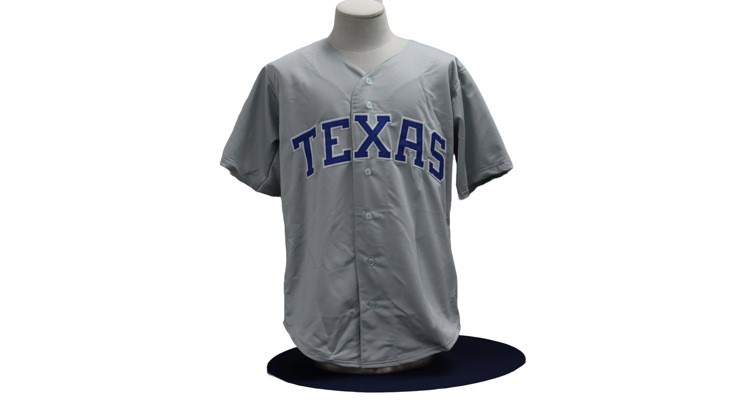 RUBEN SIERRA CUSTOM AUTOGRAPHED GRAY JERSEY (JSA)