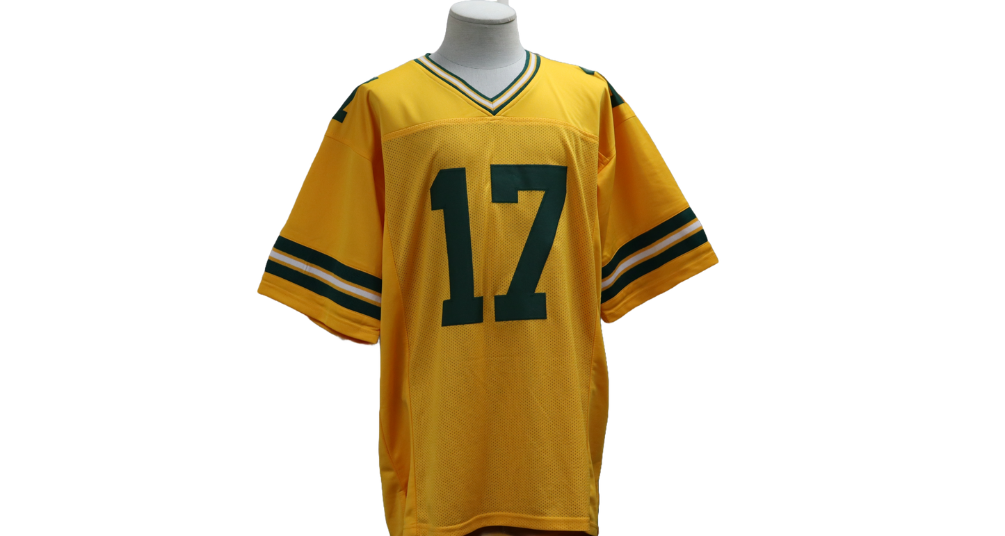 DAVANTE ADAMS CUSTOM AUTOGRAPHED YELLOW JERSEY (BECKETT)