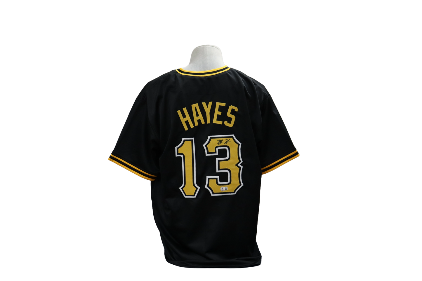 Ke'BRYAN Hayes CUSTOM AUTOGRAPHED BLACK JERSEY (BECKETT)