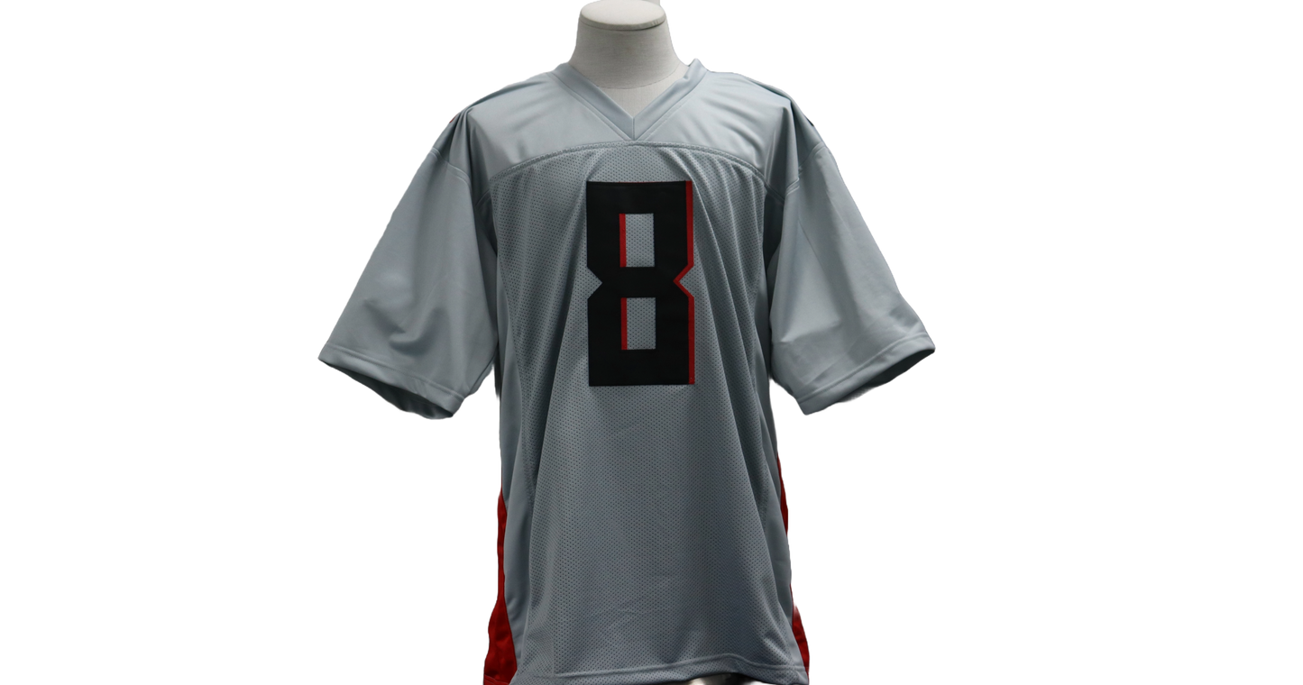 KYLE PITTS CUSTOM AUTOGRAPHED GRAY JERSEY (BECKETT)