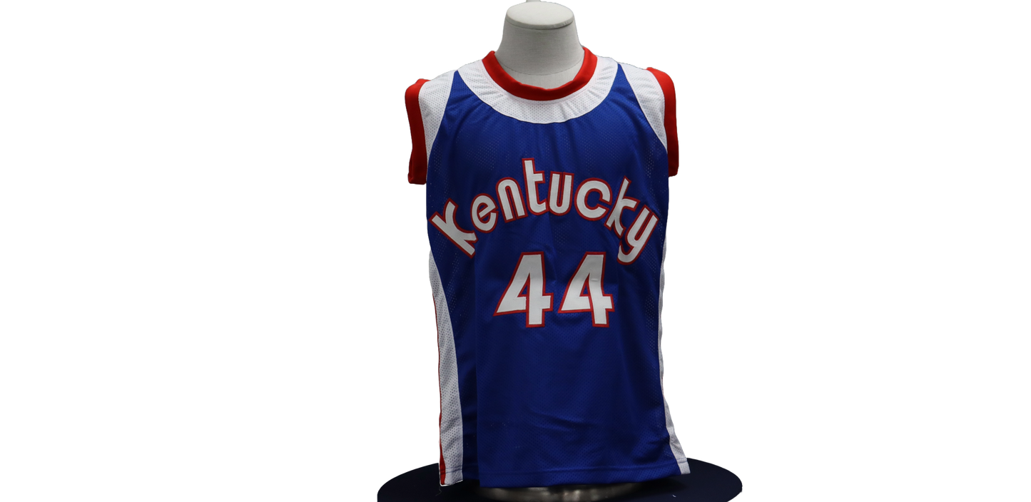 DAN ISSEL CUSTOM AUTOGRAPHED BLUE JERSEY (JSA)