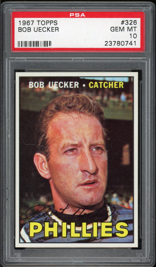 1967 Topps #326 Bob Uecker - PSA 10 (POP 5)