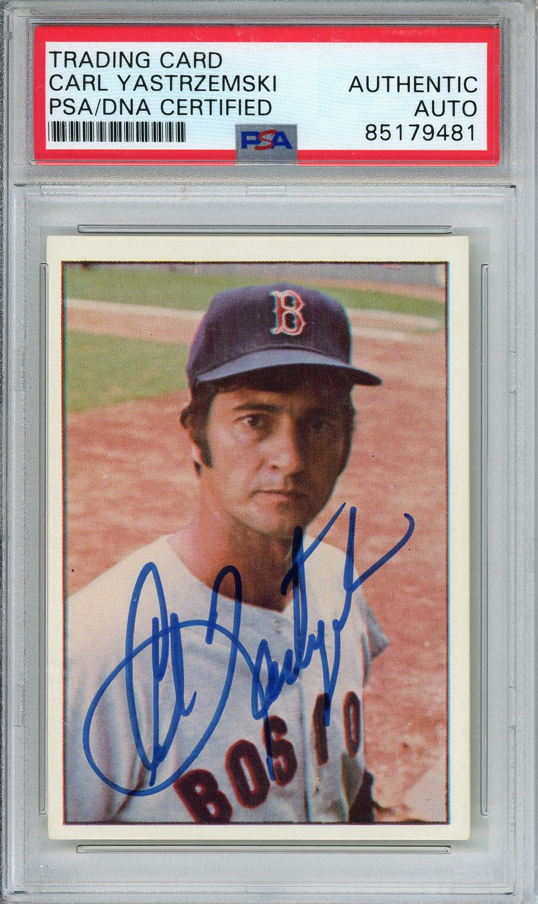 1975 SSPC CARL YASTRZEMSKI AUTO CARD PSA DNA (9481)