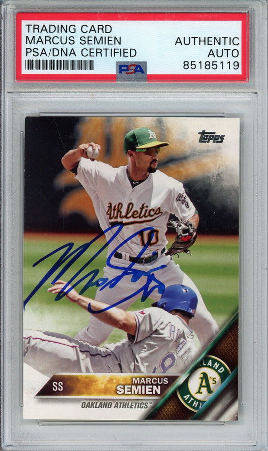2016 TOPPS SERIES 1 MARCUS SEMIEN AUTO CARD PSA DNA (5119)