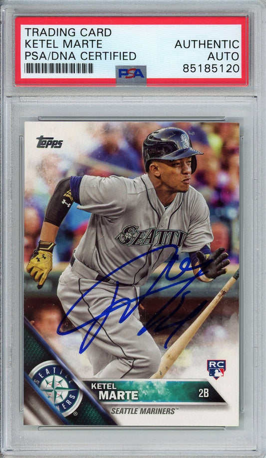 2016 TOPPS SERIES 1 KETEL MARTE AUTO CARD PSA DNA (5120)
