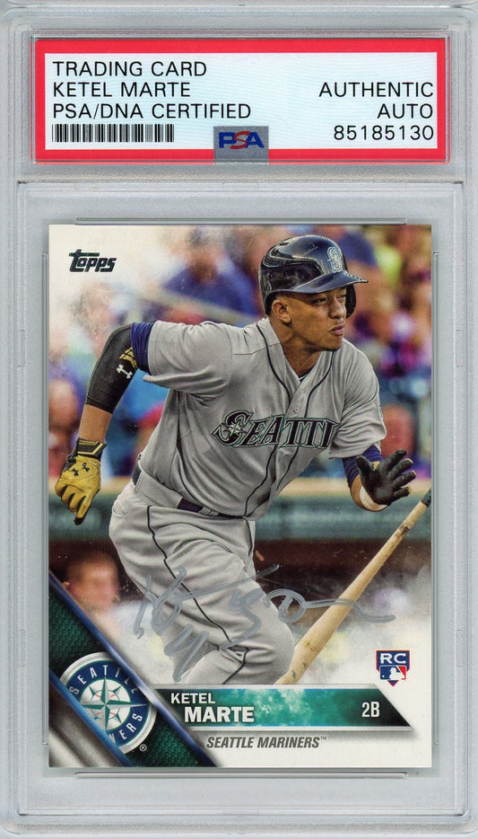 2016 TOPPS SERIES 1 KETEL MARTE AUTO CARD PSA DNA (5130)