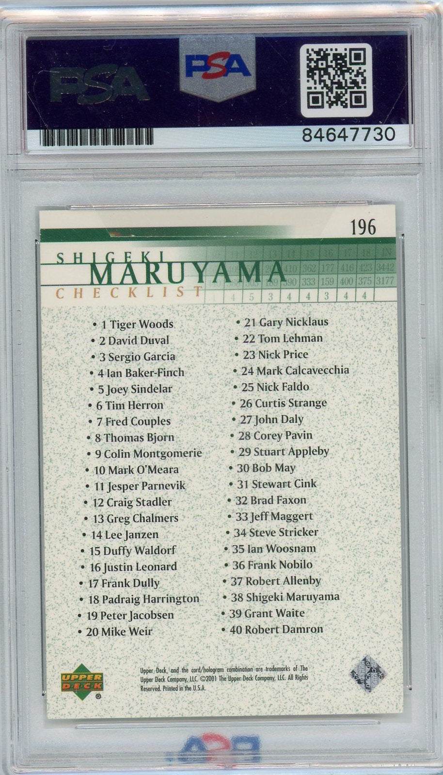 SHIGEKI MARUYAMA SIGNED PSA/DNA CERTIFIED AUTHENTIC AUTOGRAPH CARD