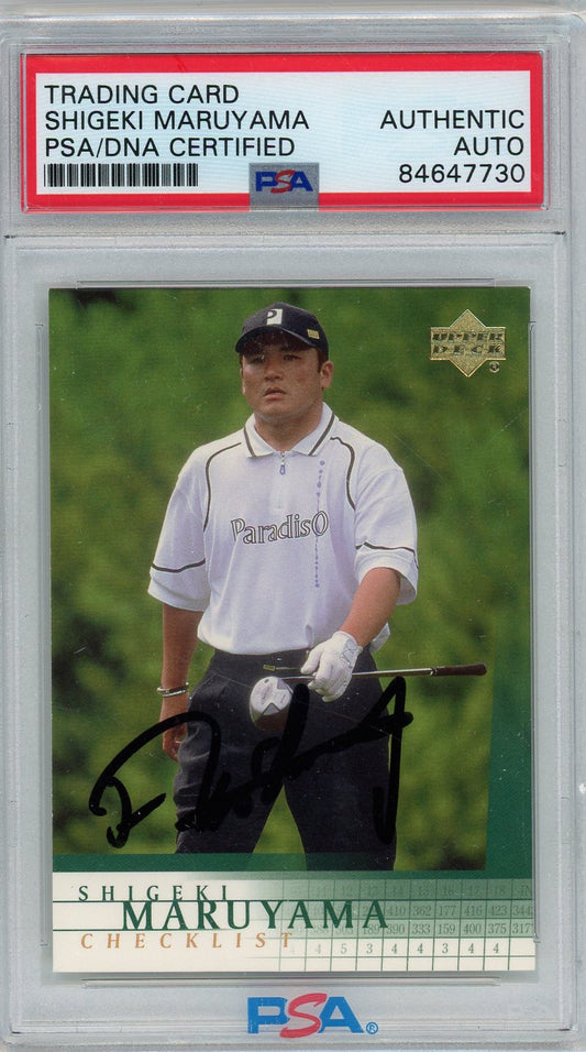 SHIGEKI MARUYAMA SIGNED PSA/DNA CERTIFIED AUTHENTIC AUTOGRAPH CARD