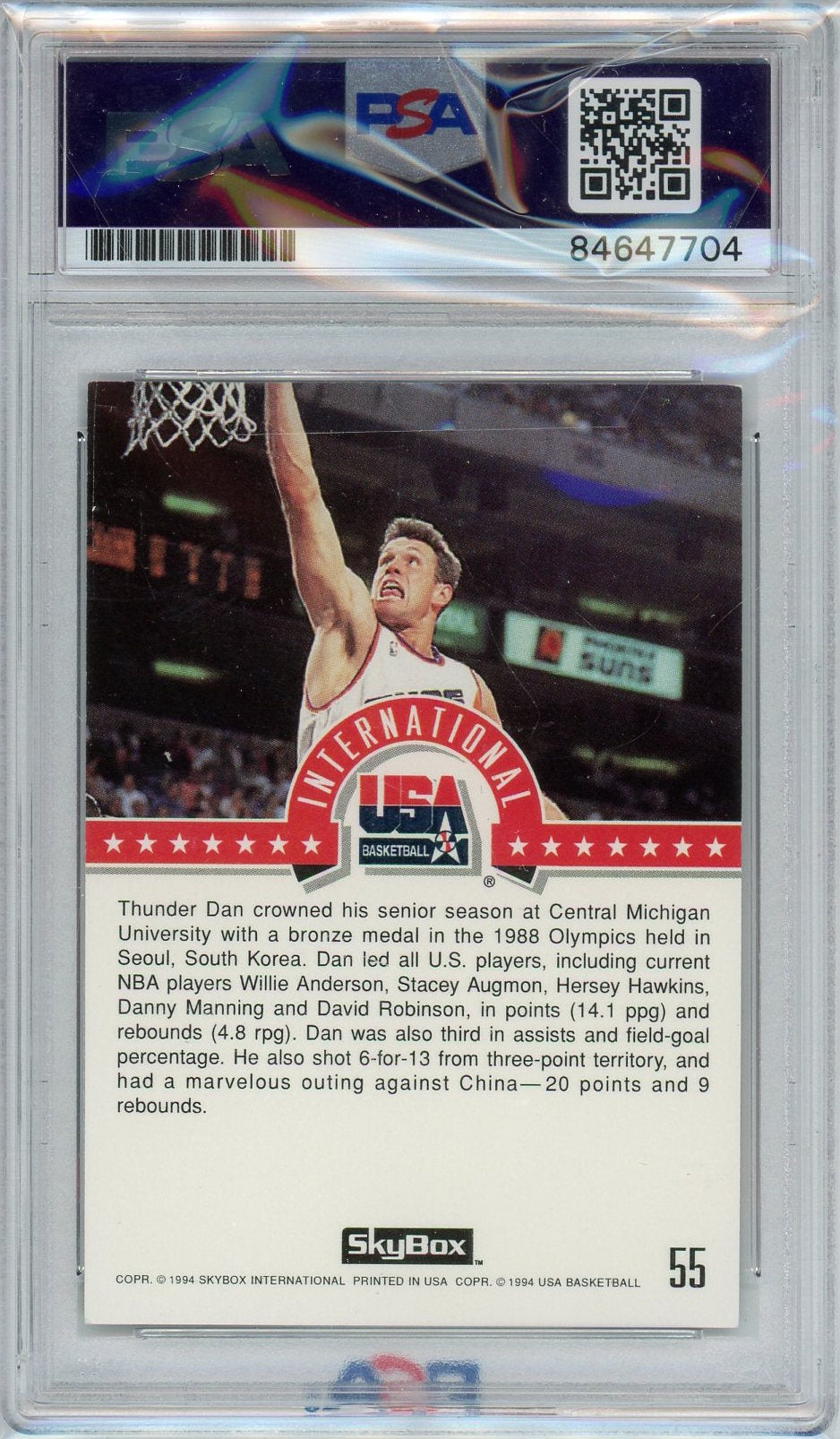 1994 SKYBOX DAN MAJERLE PSA/DNA AUTO