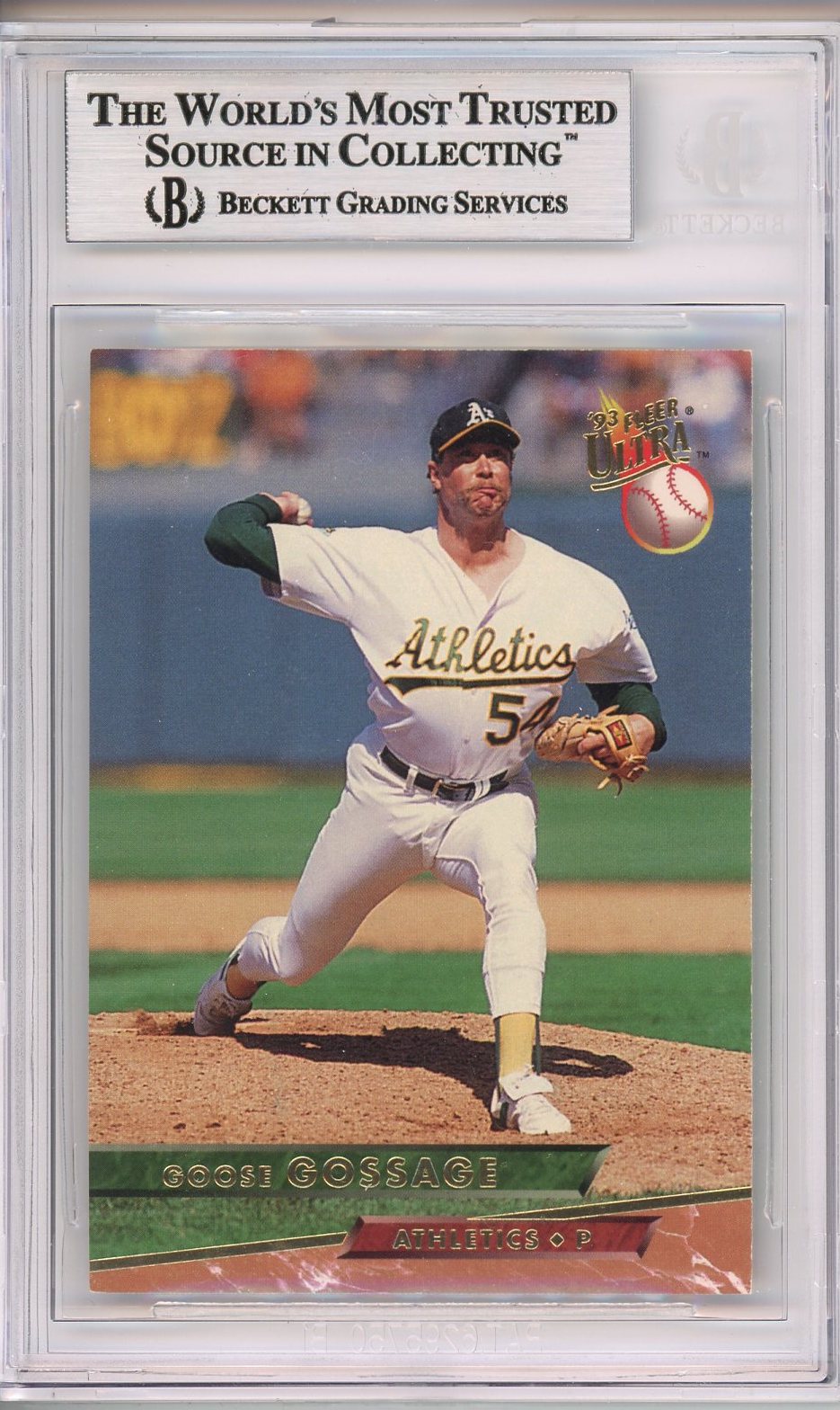 1993 ULTRA GOOSE GOSSAGE AUTO #606 BAS BECKETT