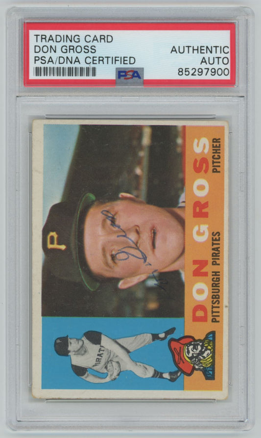 1960 Topps Don Gross #284 Auto - PSA/DNA Authentic