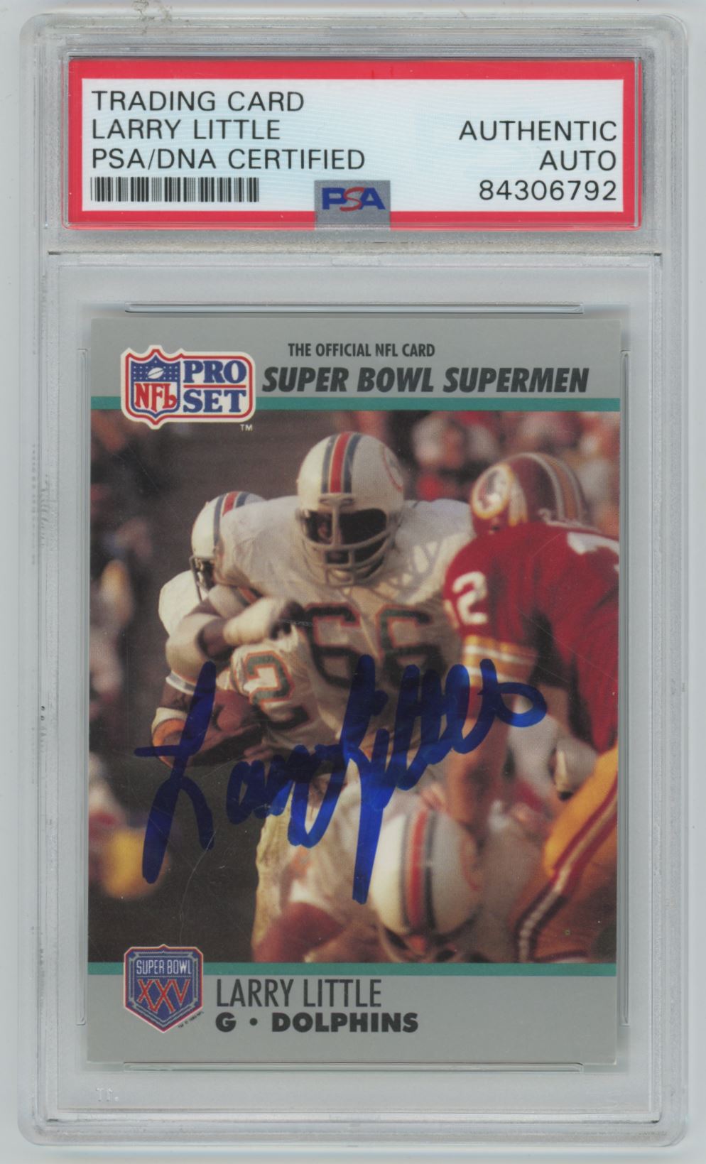 1990 Pro Set Larry Little Auto - PSA/DNA