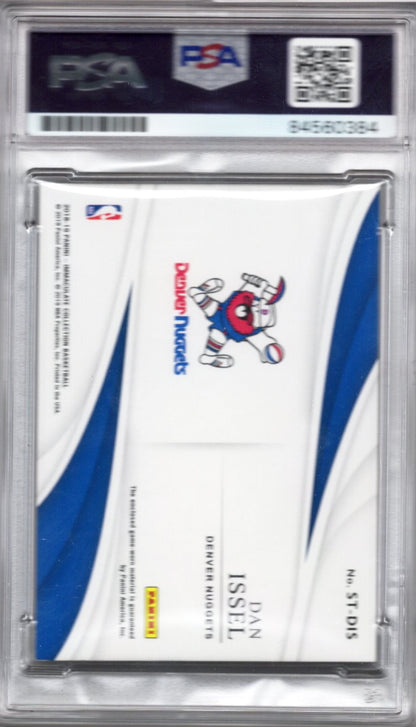 2018 IMMACULATE DAN ISSEL PATCH /99 AUTOGRAPH PSA/DNA AUTO GRADE GEM MT 10 (0384)
