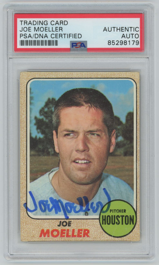 1968 Topps Joe Moeller Auto - PSA/DNA Authentic (8179)