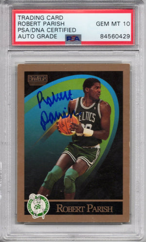 1990 SKYBOX ROBERT PARISH AUTOGRAPH PSA/DNA AUTO GRADE GEM MT 10 (0429)