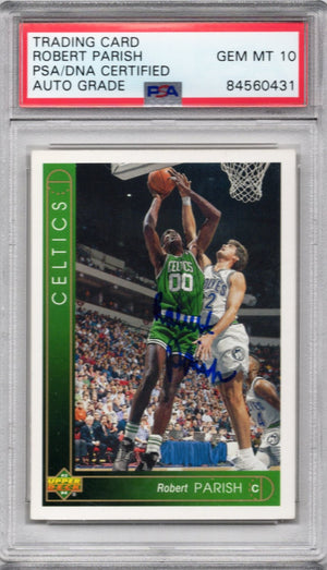 1993 UPPER DECK ROBERT PARISH AUTOGRAPH PSA/DNA AUTO GRADE GEM MT 10 (0431)