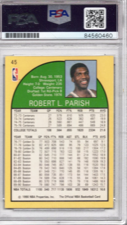 1990 NBA HOOPS ROBERT PARISH CELTICS AUTOGRAPH PSA/DNA 0460