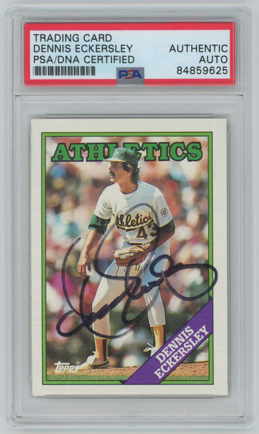 1988 Topps Dennis Eckersley Auto - PSA/DNA