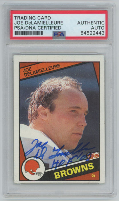 1984 Topps Joe DeLamielleure Auto - PSA/DNA