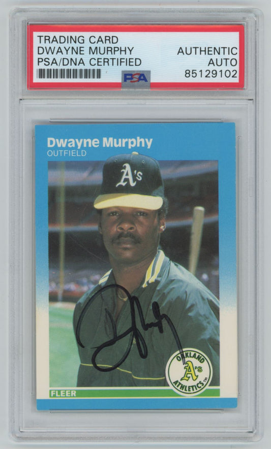 1986 Fleer Dwayne Murphy Auto - PSA/DNA