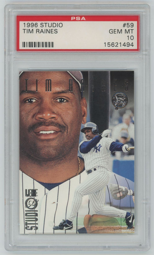 1996 Studio Tim Raines #59 - PSA 10